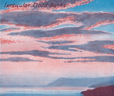 Lenticular Cloud Banks - Et dusin af de vigtigste skyformer i himlen, 1935 af Unbekannt