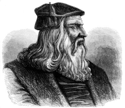 Leonardo da Vinci 1452-1519, 1500-tallet 1849 af Unbekannt