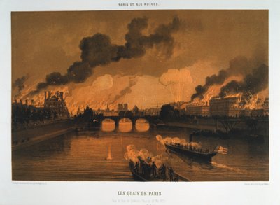 Kajen i Paris, 24. maj 1871 af Unbekannt