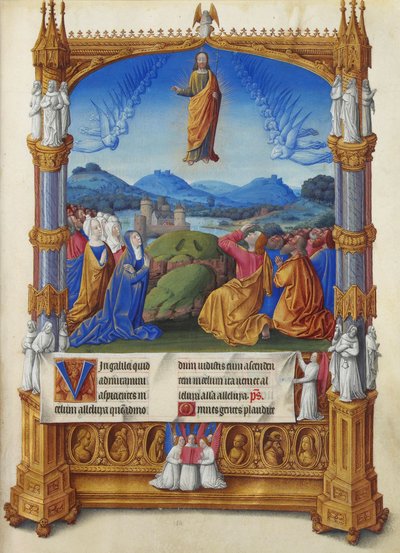 Les Très Riches Heures du Duc de Berry, Folio 184r - The Ascension af Unbekannt