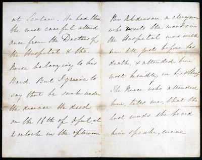 Brev fra Florence Nightingale, maj 1856 af Unbekannt