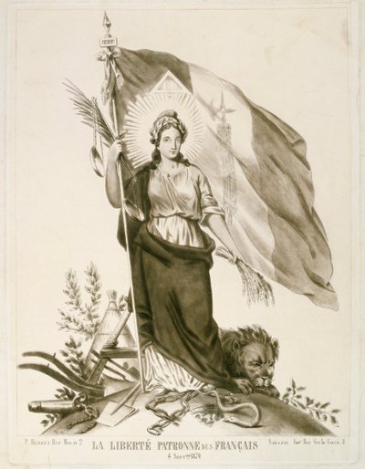 Liberty, franskmændenes protektor, 1870 af Unbekannt