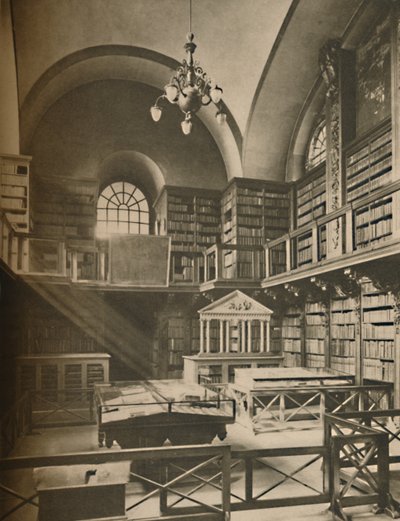 Biblioteket i St. Pauls Cathedral Up In The Western Transept, c1935. af Unbekannt