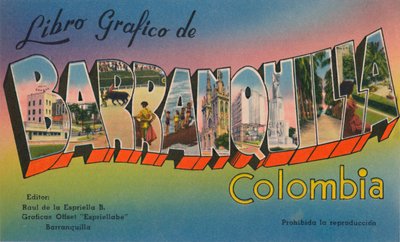 Grafisk bog om Barranquilla Colombia, c1940