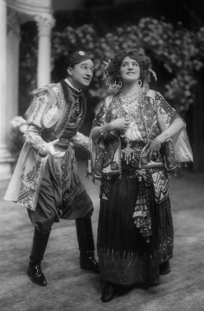 Lily Elsie og Joseph Coyne i The Merry Widow, c1907 af Unbekannt