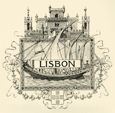 Lissabon, slutningen af det 19.-begyndelsen af det 20. århundrede. af Unbekannt