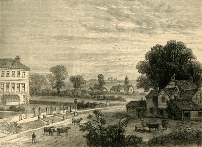 Lisson Green i det attende århundrede, c1876. af Unbekannt