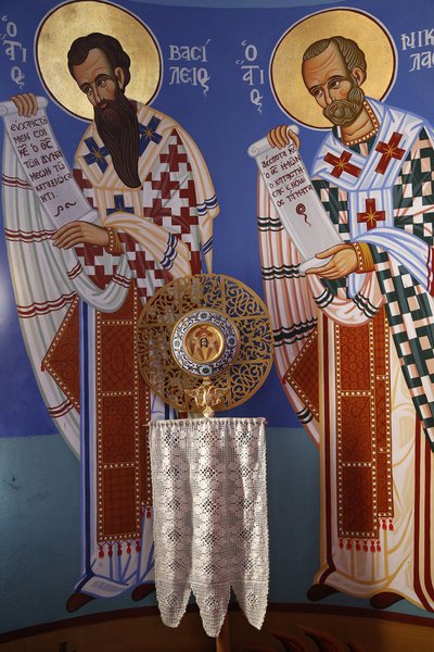 Liturgisk genstand i Pedoulas ortodokse kirkes helligdom, 20150510, Pedoulas, Cypern af Unbekannt