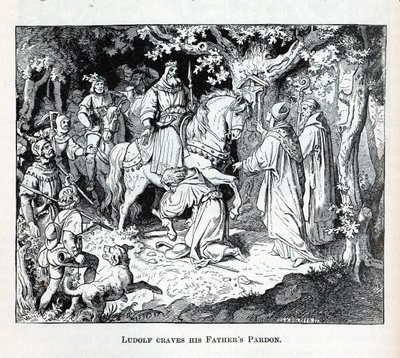 Liudolf beder om sine fædres benådning, 1882 af Unbekannt