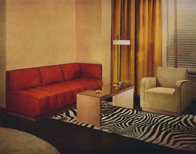 Living-Room af Walter Dorwin Teague, 1939 af Unbekannt