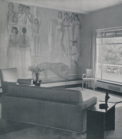 Stue i Cafritz-boligen i Georgetown, Nr. Washington D.C., 1942 af Unbekannt