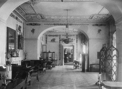 Stue i Maryino Manor House, begyndelsen af 1920