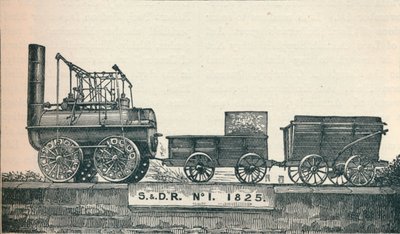 Locomotion nr. 1, bygget til Stockton & Darlington Railway, 1825 1906 af Unbekannt