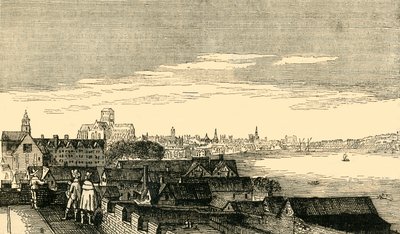 London, fra toppen af Arundel House, c1600-tallet, 1881. af Unbekannt