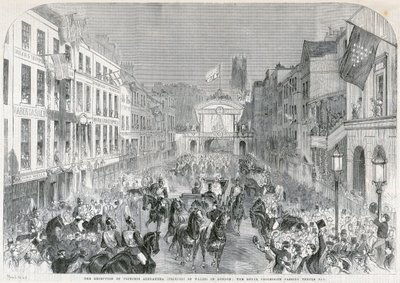 Londons velkomst til prinsesse Alexandra, 1863 af Unbekannt