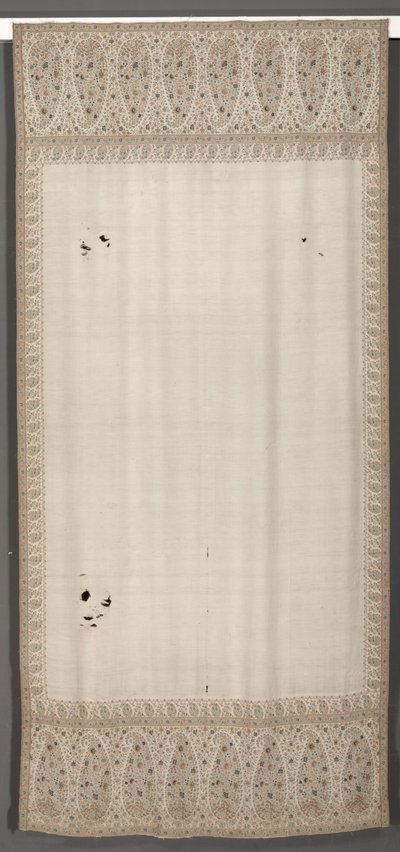 Langt sjal, ca. 1815. af Unbekannt