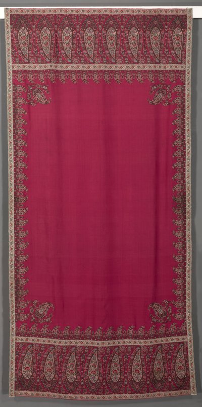 Langt sjal, ca. 1825. af Unbekannt