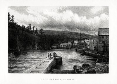 Looe Harbour, Cornwall, England, 1896 af Unbekannt