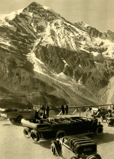 Udkigspunkt ved Hochmais på Grossglockner Alpine Road, Østrig, c1935. af Unbekannt