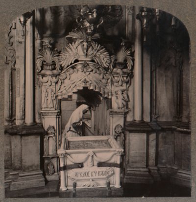 Ser fra englens kapel til den hellige grav, Jerusalem, ca. 1900 af Unbekannt
