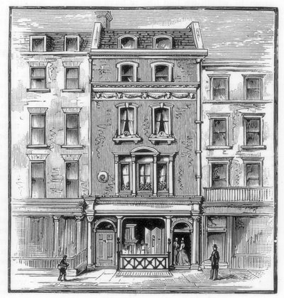 Lord Byrons fødested, Holles Street, Cavendish Square, London, 1888 af Unbekannt