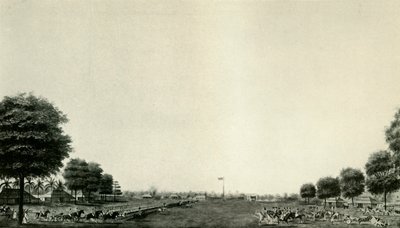 Lord Wellesley gennemgår livvagten ved Ballygunge, c1770, c19250. af Unbekannt