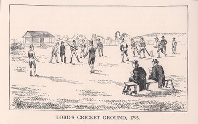 Lords cricketbane, London, 1793 1912 af Unbekannt