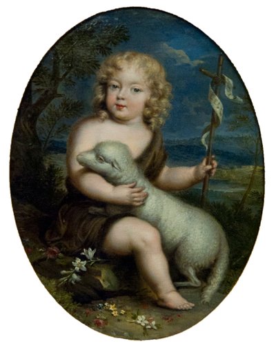 Louis Alexandre de Bourbon, greve af Toulouse 1678-1737 som Johannes Døberen, ca. 1680. af Unbekannt