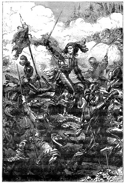 Louis II de Bourbon, Prins af Condé i slaget ved Freiburg, 1898 af Unbekannt