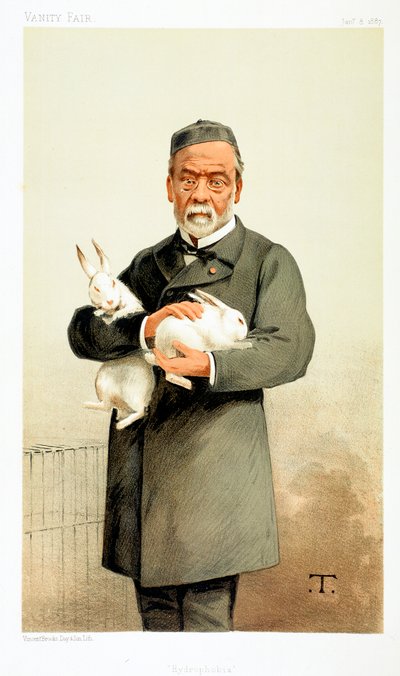 Louis Pasteur, fransk kemiker og grundlægger af moderne bakteriologi, 1887 af Unbekannt