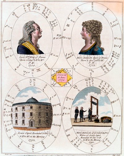 Louis XVI og Marie Antoinette, konge og dronning af Frankrig, 1795 af Unbekannt
