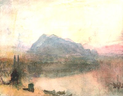 Lucerne and the Righi: Early Dawn, c1840