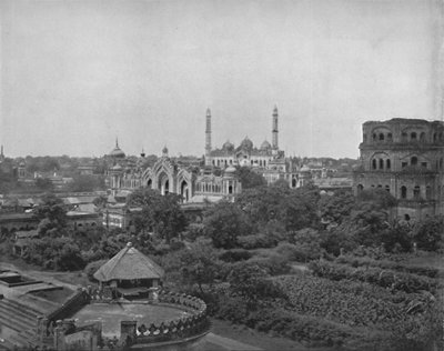 Lucknow, ved floden Gumti, 1800-tallet af Unbekannt