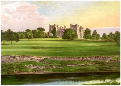 Lumley Castle, County Durham, hjemsted for jarlen af Scarbrough, c1880 af Unbekannt