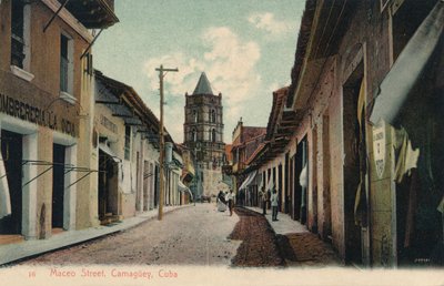 Maceo Street, Camaguey, Cuba, 1944 af Unbekannt