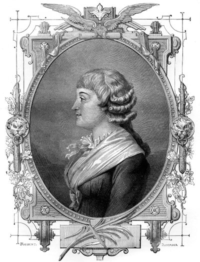 Madame Roland, fransk revolutionær, 1700-tallet 1882-1884 af Unbekannt