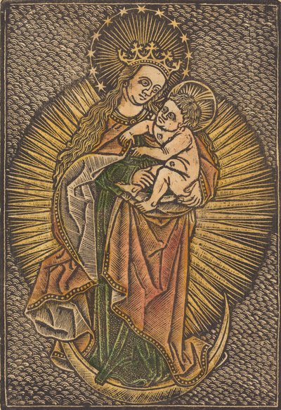 Madonna and Child in Glory, fjerde kvartal 1400-tallet. af Unbekannt