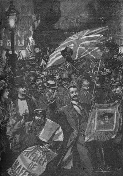 Mafeking-Nacht in London, 1900 1906 von Unbekannt
