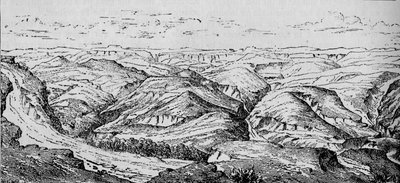 Magdala og Bashilo-dalen, c1880 af Unbekannt
