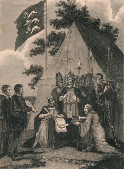 Magna Charter Signeret af Kong John, 1215, c1800-tallet af Unbekannt