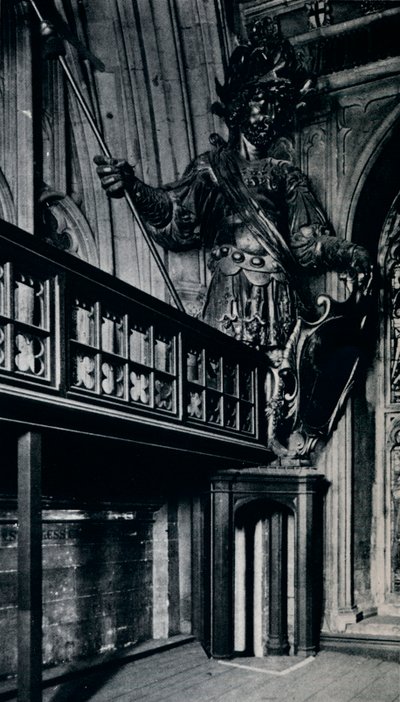 Magog Corineus, en af de to bygiganter, der blev brændt i London Guildhall-branden, 1940 af Unbekannt