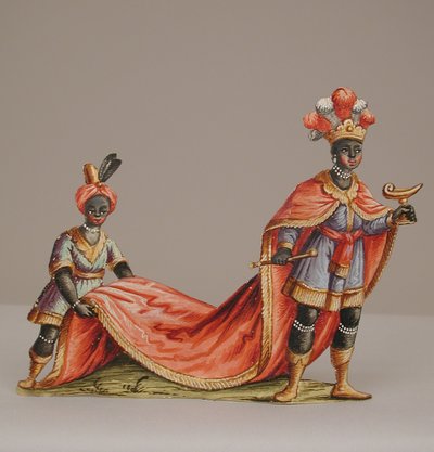 Magus med maurisk ledsager, 1700-tallet. af Unbekannt