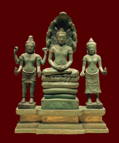 Mahayana buddhistisk triade af Unbekannt