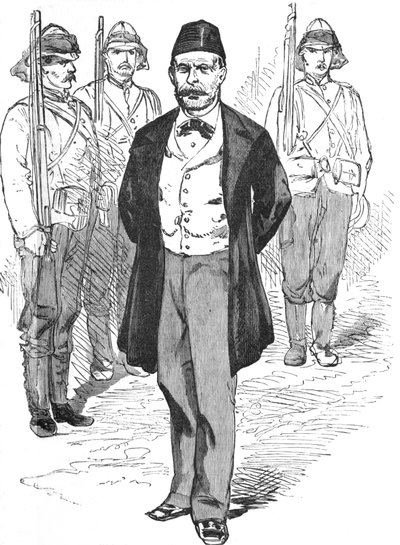 Mahmoud Fehmy, chef for Arabis-staben, c1882 af Unbekannt
