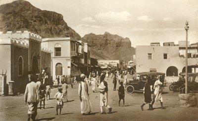 Main Street, Crater, Aden, c1918-c1939. af Unbekannt