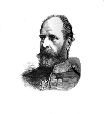 Generalmajor. Sir E. B. Hamley, Commanding the Second Division, c1882 af Unbekannt