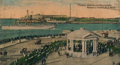 Malecon og Morro Castle, Havana, Cuba, c1920 af Unbekannt