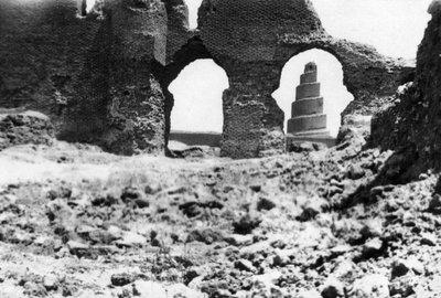 Malwiya-tårnet, Mesopotamien, 1918 af Unbekannt