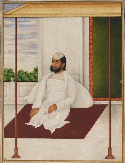 Mand i en blomstret kasket, 1800-tallet af Unbekannt