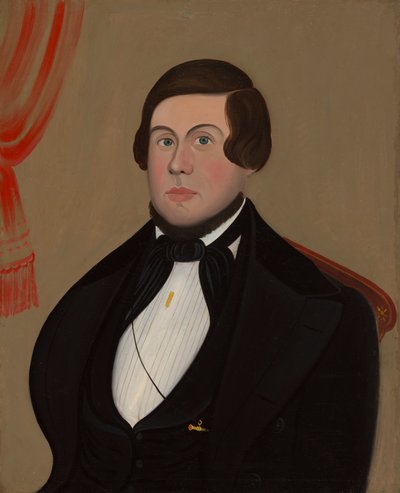 Mand med guldblyant, ca. 1850. af Unbekannt